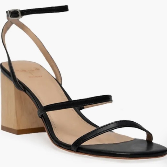 Black Shoes - BLACK SUEDE STUDIO Verana Ankle Strap Sandal